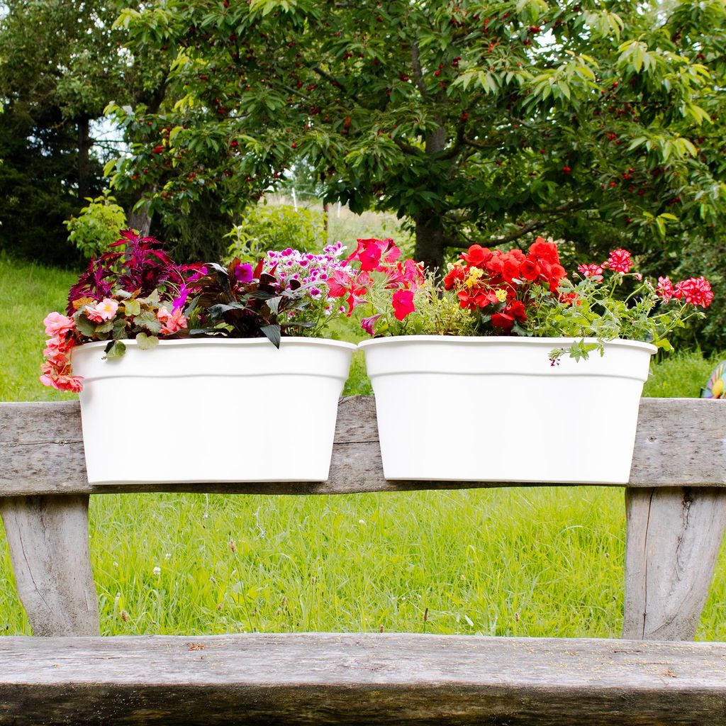 Geländer Blumenkasten Flowerclip XL 2er Set - Pflanzkasten Produktbild 