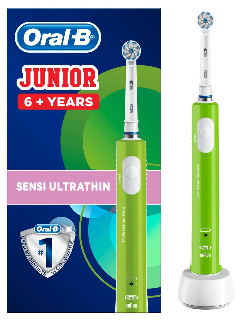 Oral-B Elektrische Zahnbürste Junior 6+ grün Produktbild 