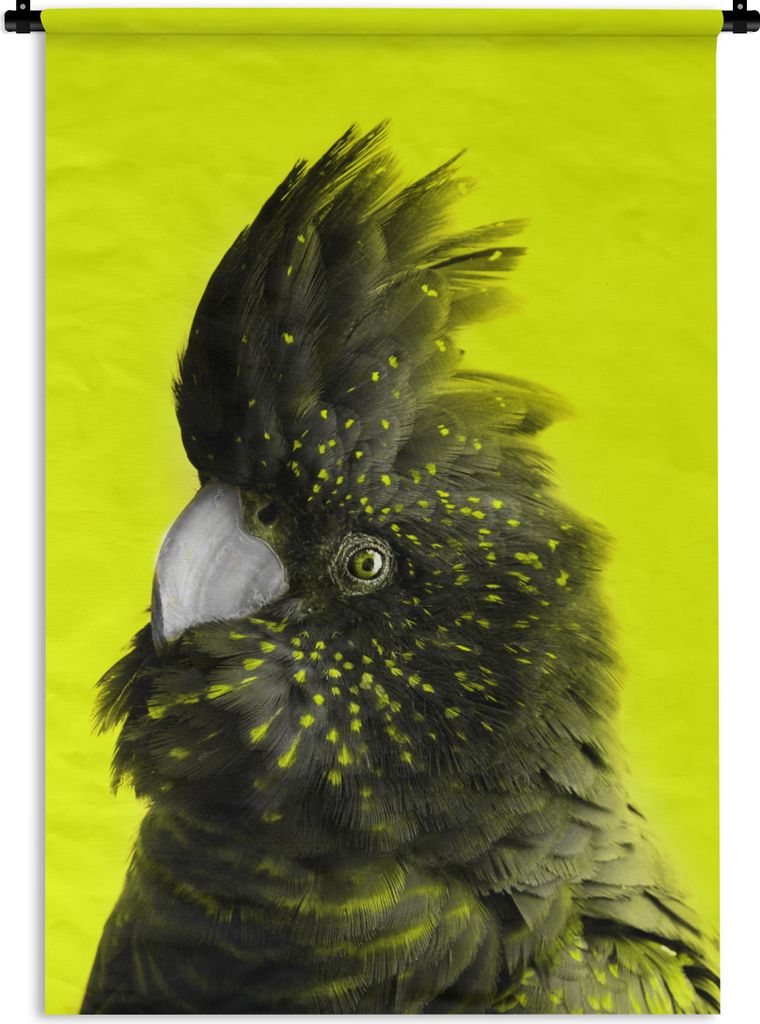 MuchoWow Wandteppich Wandbehang Kakadu - Vogel - Gelb 120x180 cm Tapisserie Dekoration Wandtuch - Schlafzimmer - Dekorationen für das Haus
