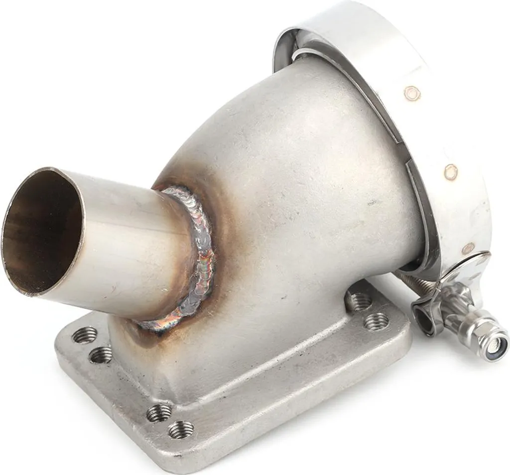 Adaptateur Turbo 90° T3 T4 pour Downpipe 3 Pouces V-Band Montage Facile