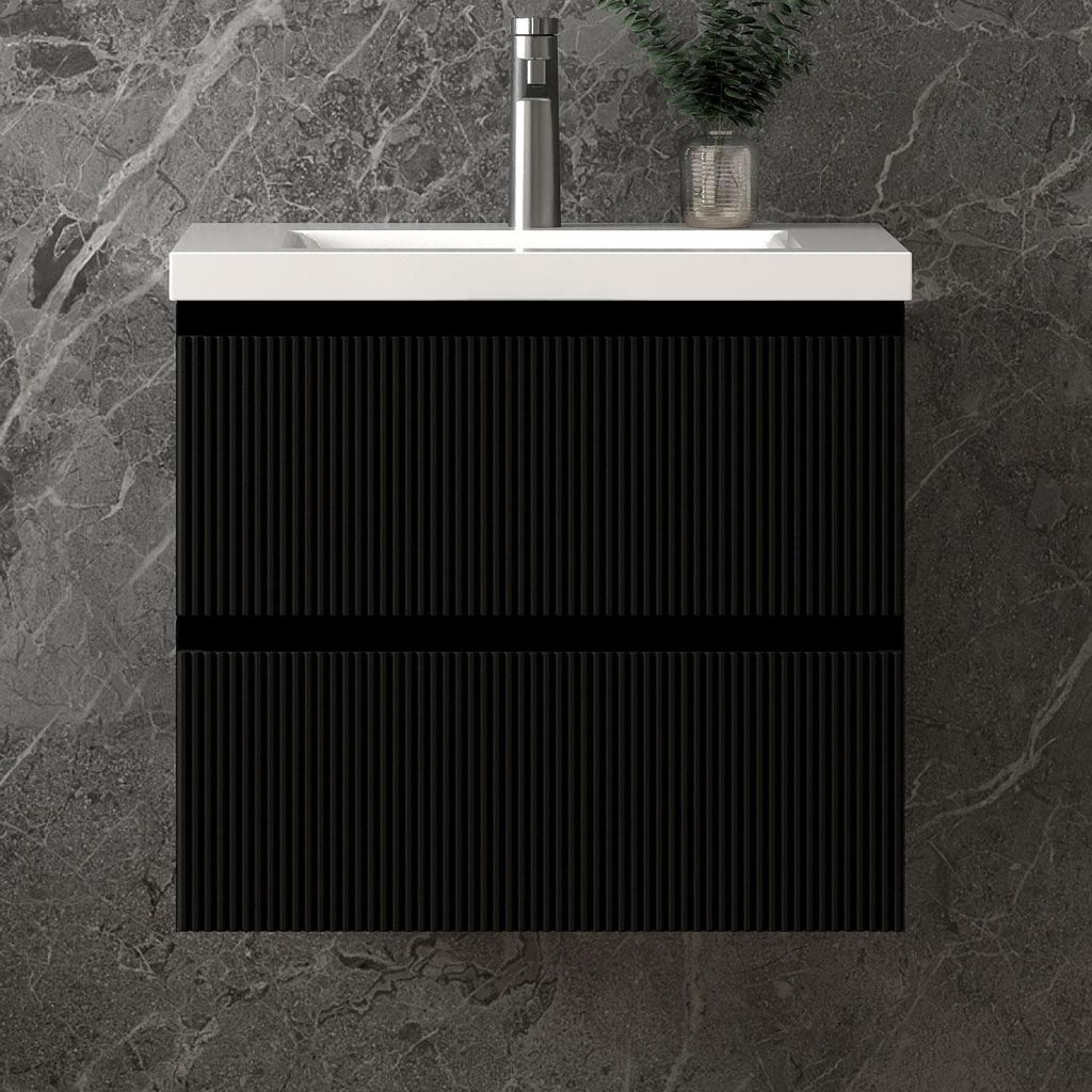 Waschbeckenunterschrank, Badezimmerschrank, 60x37x52cm, Produktbild 