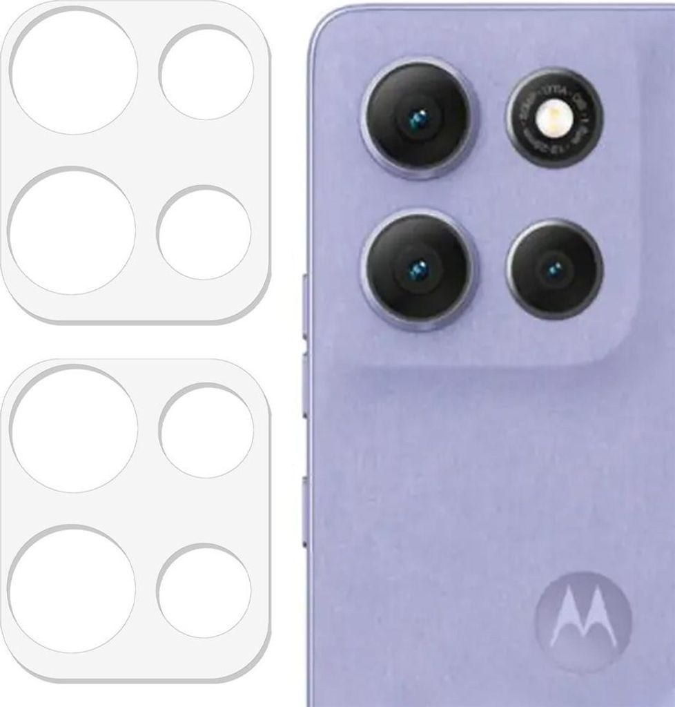 Motorola Moto G86 / G86 Power Kamera Objektivschutz - Coverup 9H Panzerglas Doppelpack - Transparent