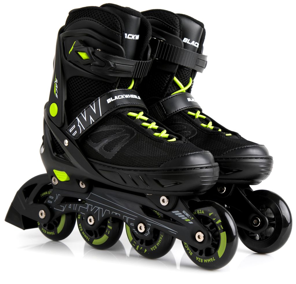 Pattini in linea Blackwheels Sonic verde-nero regolabili in Immagine del prodotto 