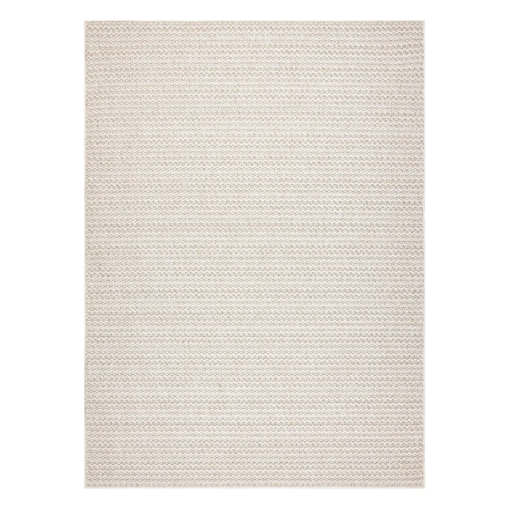 Tapis Texture Bouclée Beige JERSEY - Style Boho Chic Structurel 160x220 - 2
