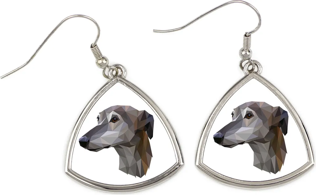 Orecchini Art-Dog Levriero Inglese | Collezione Cane Geometrico