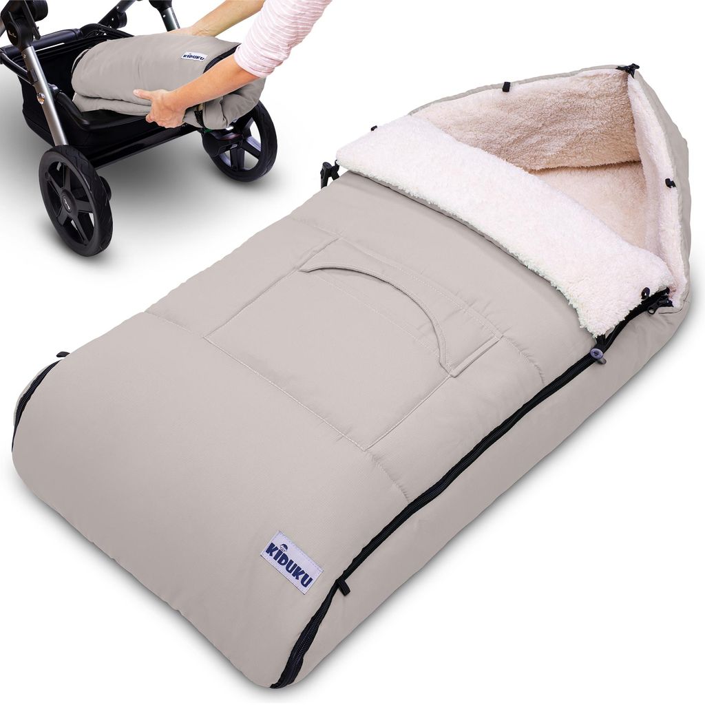 Schlafsack für Kinder Baby Kinderwagen Sack Babyfußsack Winddicht Winter Plüsch 