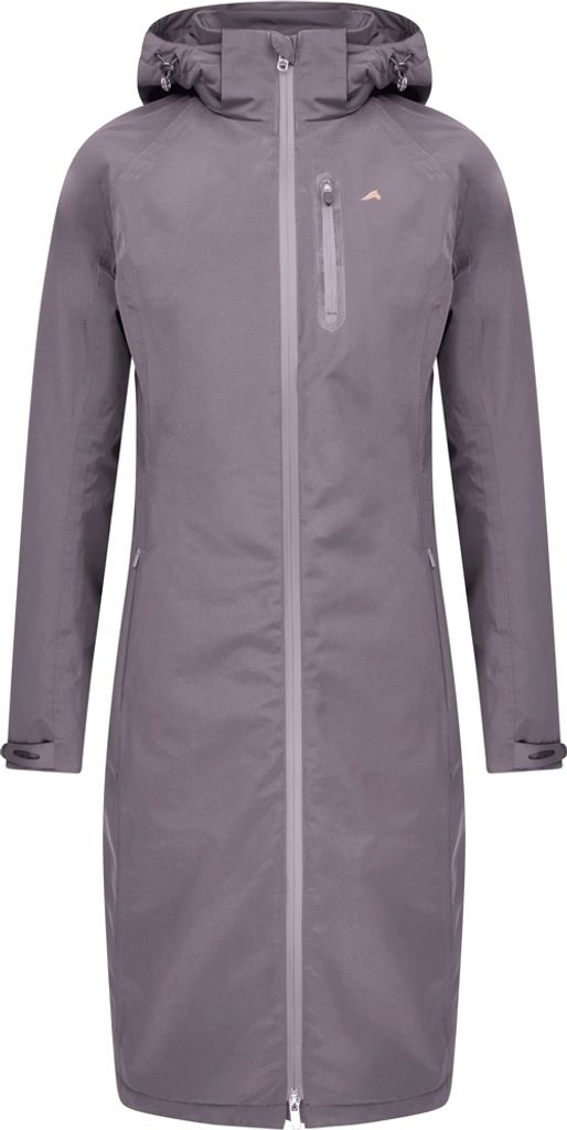 euro-star Damen Parka lange Jacke ESMilani Tornado hellgrau wasserdicht, Taille:S