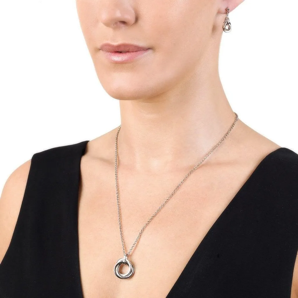 Collier Argent Anti-Ternissement avec Diamant Hot Diamonds DP543 Durable - 3
