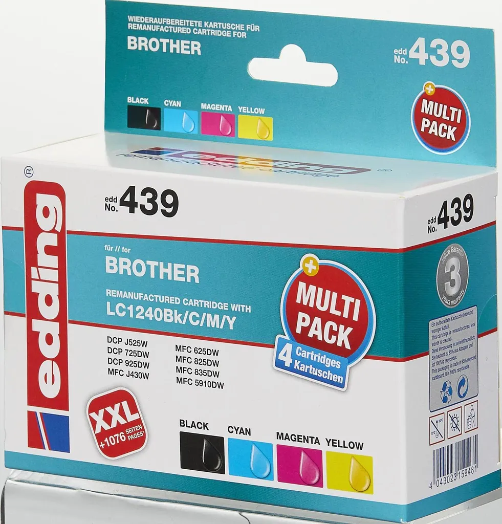 edding EDD-439: Il Set Compatibile Definitivo per Brother LC-1240 - 9