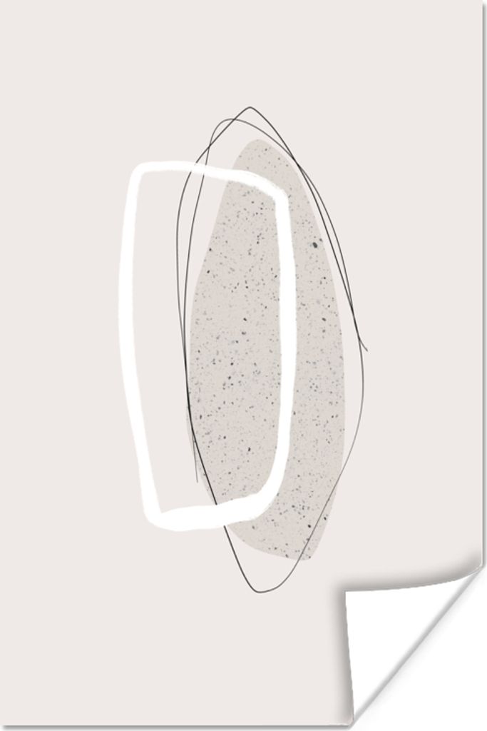 MuchoWow Poster Pastell - Abstrakt - Design 60x90 cm - Wanddekoration