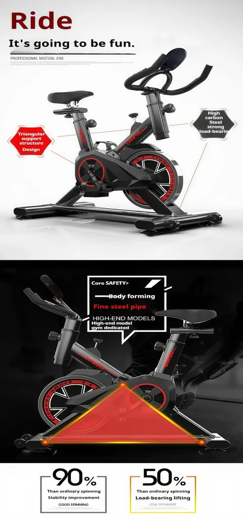 Vélo d'appartement compact sans écran pour entraînement simple - 7