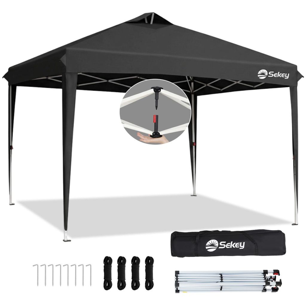 Sekey Faltpavillon 3x3 m, wasserdicht, UV-Schutz 50+, Produktbild 