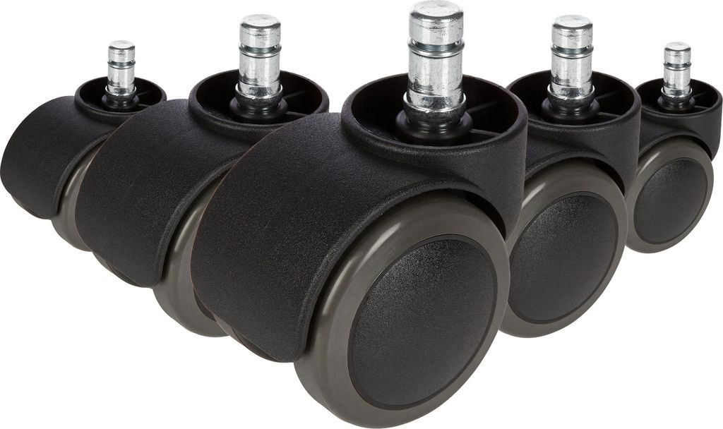 5x kółka do podłóg twardych ROLO 11mm / 50mm bezgłośne Zdjęcie produktu 