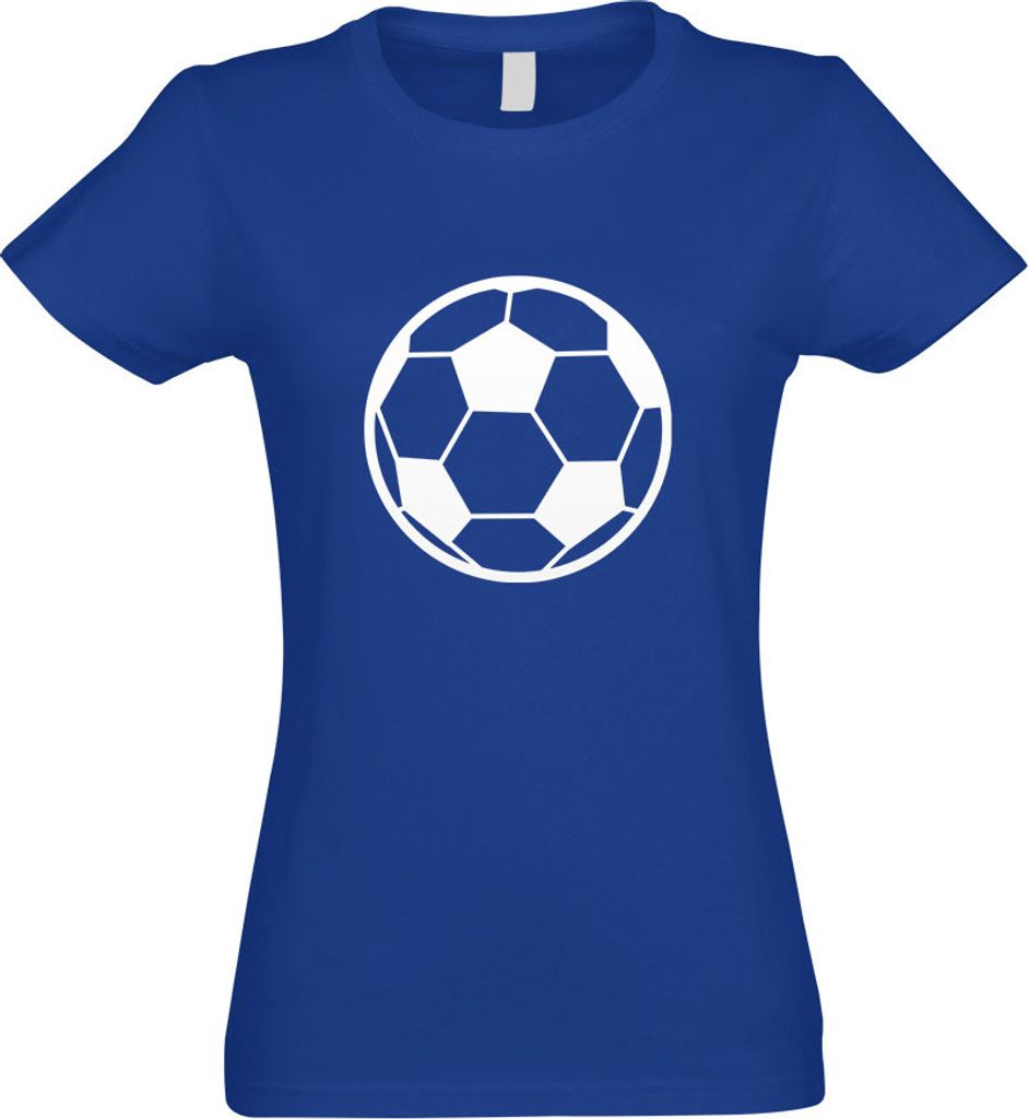 Kiwistar - T-Shirt tailliert - Damen - royal - Fußball - mit Motiv Bedruckt - Funshirt Design - Sport - Freizeit - Damen - XL