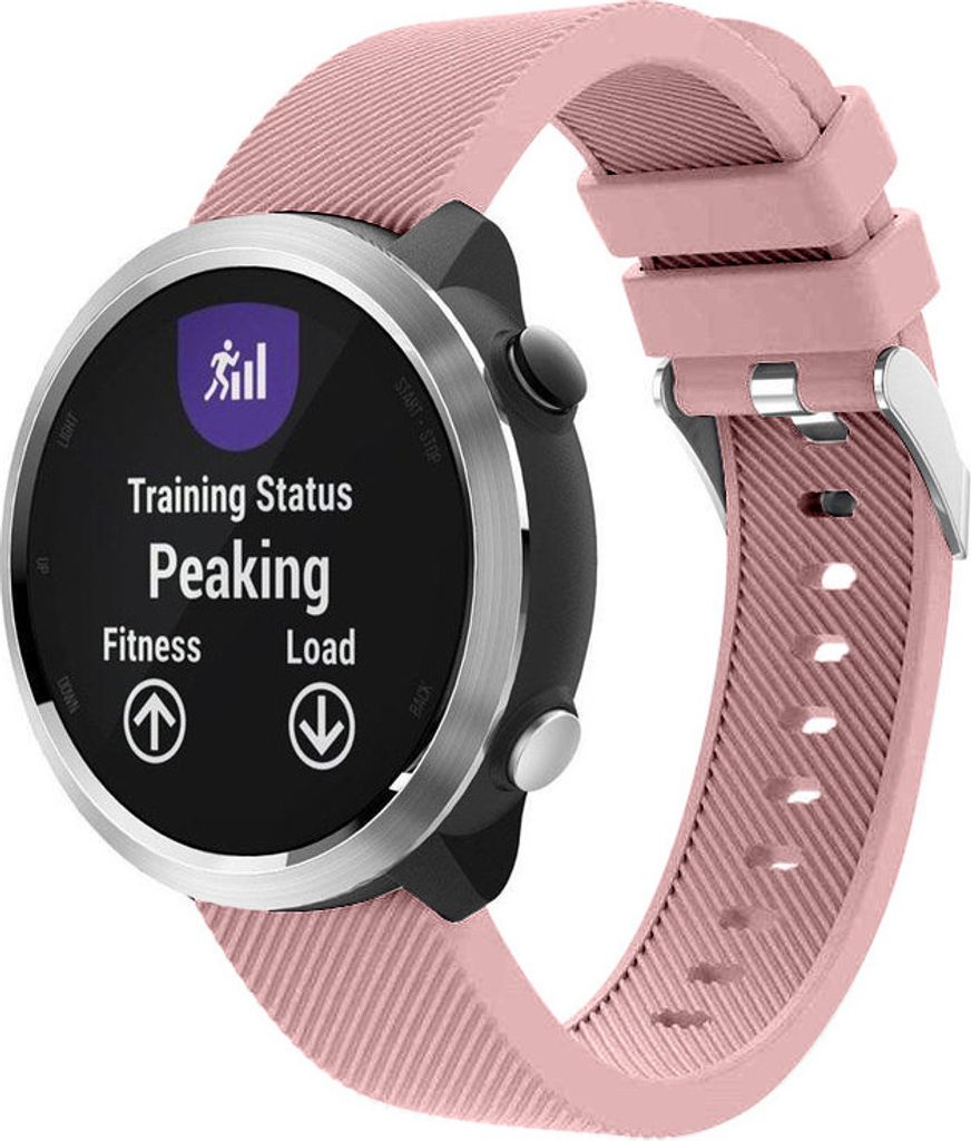 Strap-it Garmin Vivoactive 4 Armband Silikon - 45mm - Rosa