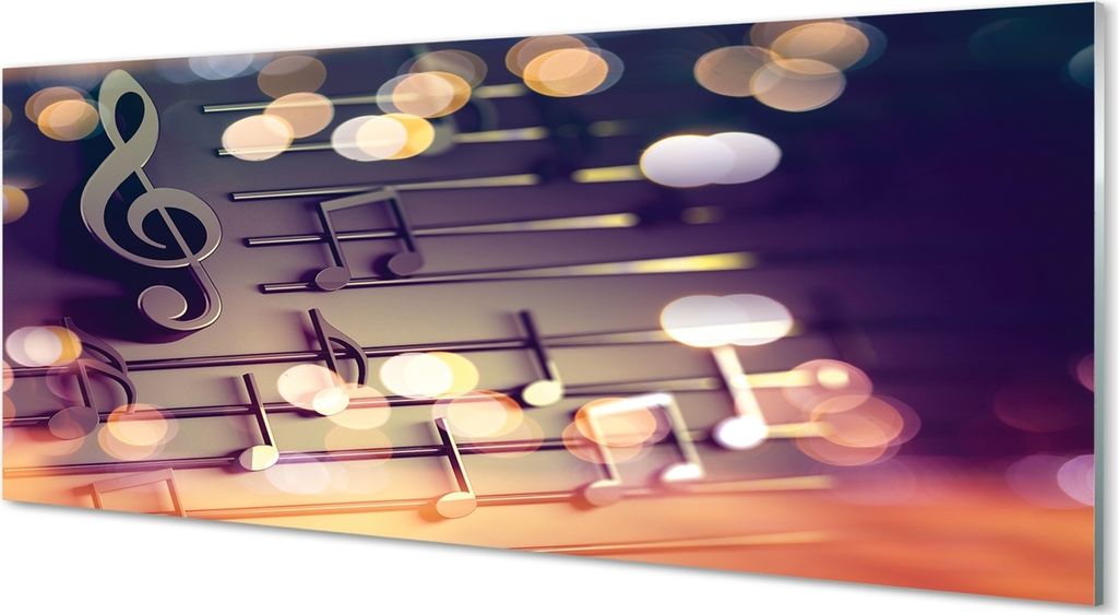 Glasbilder 125x50 Wandkunst schwarz-Notizen