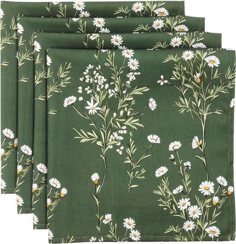 Weiche, wiederverwendbare Stoffservietten, 100% Baumwolle, 45x45cm