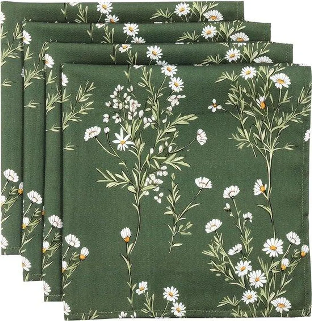 Serviettes en tissu 100% coton 45x45 cm - Douces et réutilisables Lot de 6