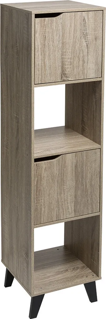Armoire haute Aris en bois avec étagères | Gain de place ergonomique