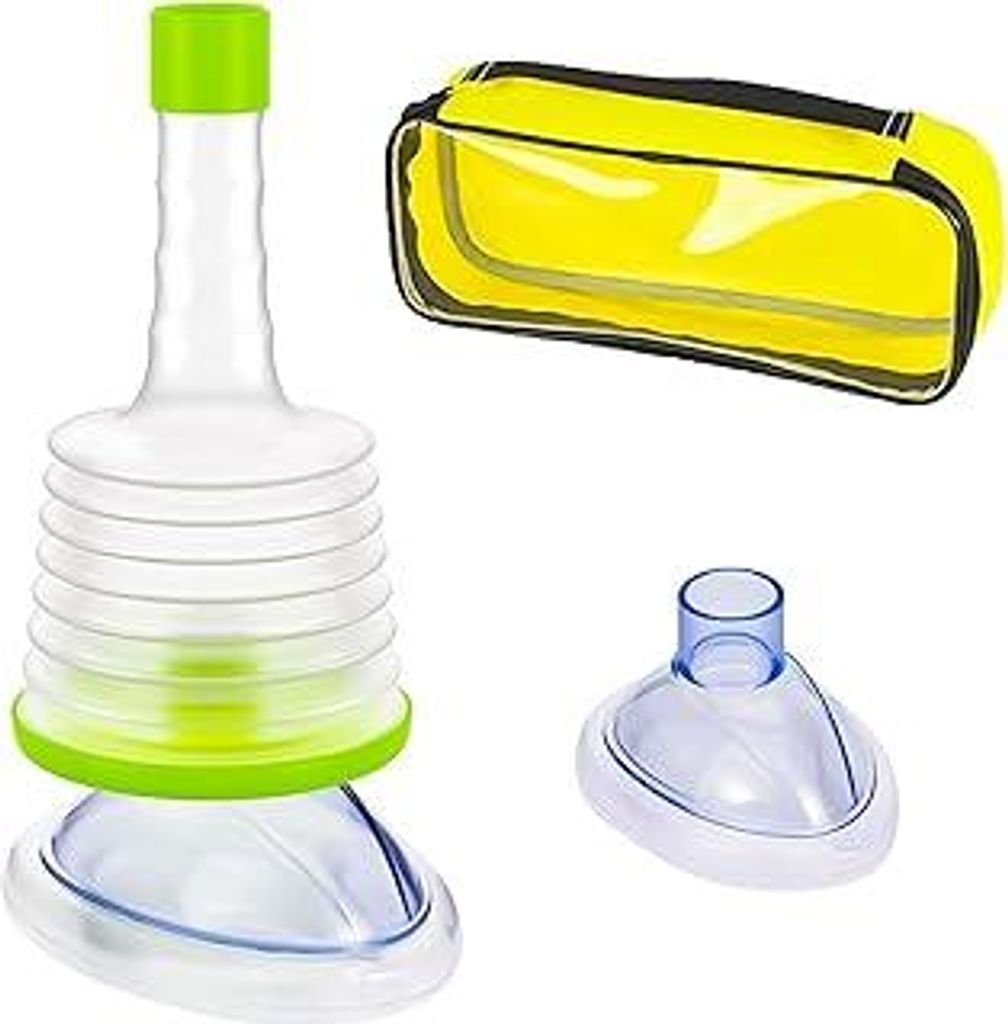 Atemretter 2.0 Verschlucken, Mit1 Gelb Reisetasche, Anti Erstickungs Rettungsgerät für Kinder & Erwachsene