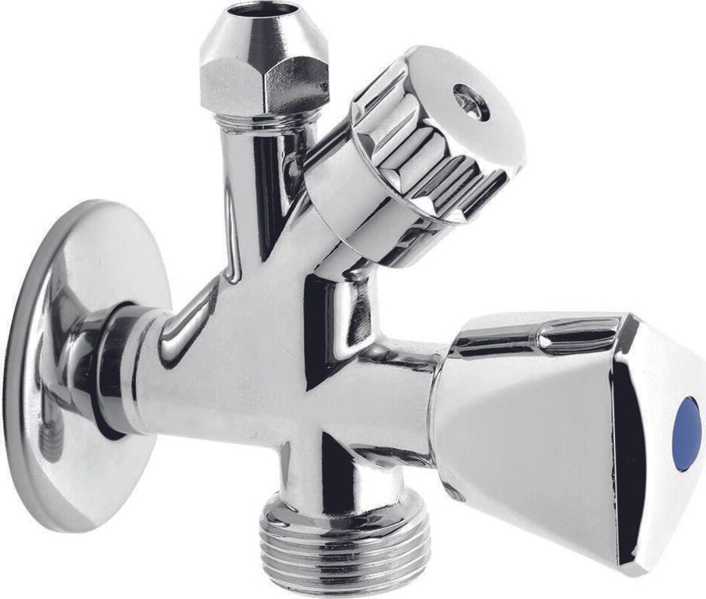 vanne combinée pour lave-linge avec disconnecteur 3/8 "x1/2 Image du produit 