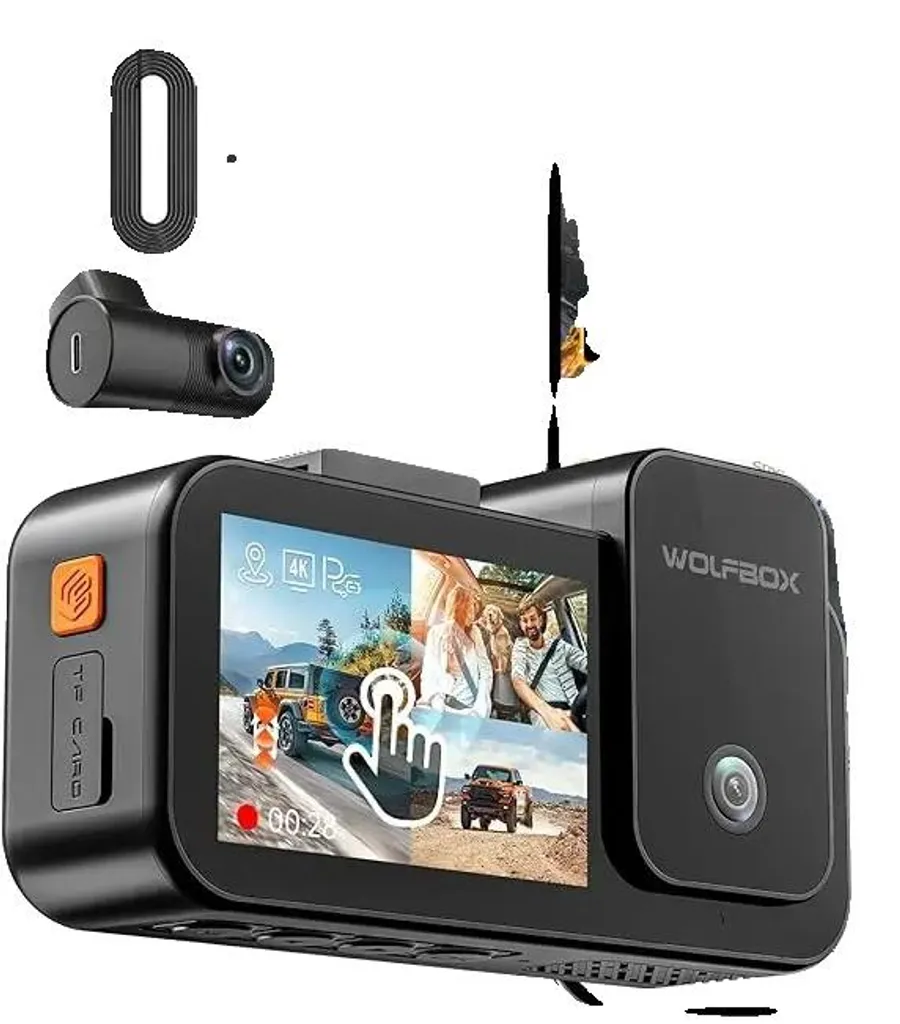 Dashcam triple objectif X5 enregistreur de conduite 4K pour voiture