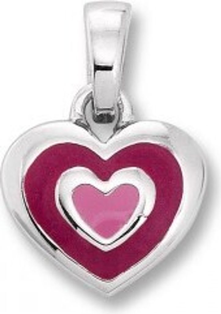 Anhänger Herz 925/- Silber rhodiniert