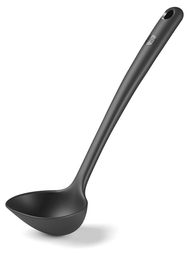 Hoffmann Schöpfkelle robuster Edelstahlkern Silikon 32 cm BPA-frei