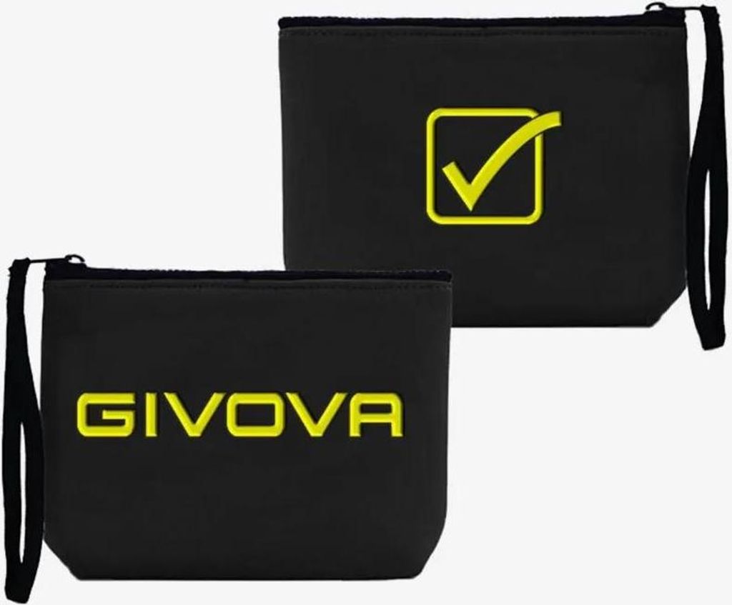 Givova Pochette Neopren Schwarz-Fluo Yell Handtasche Produktbild 