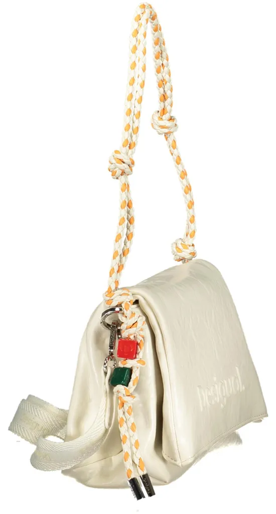 Petit sac à main blanc chic bandoulière ajustable et multi-compartiments - 3
