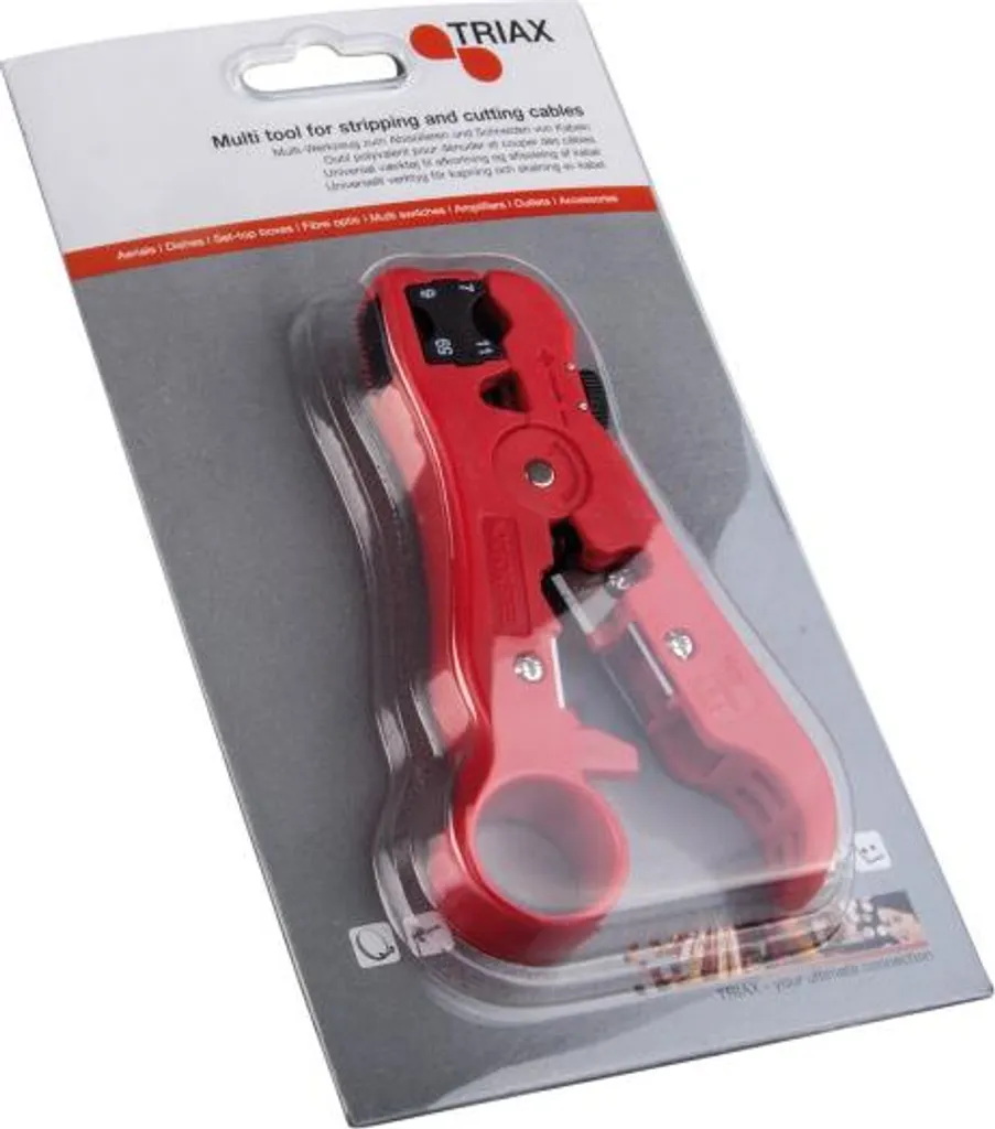 Spellacavi Coassiale TRIAX RG6 RG59: Strumento di Taglio per Home Cinema