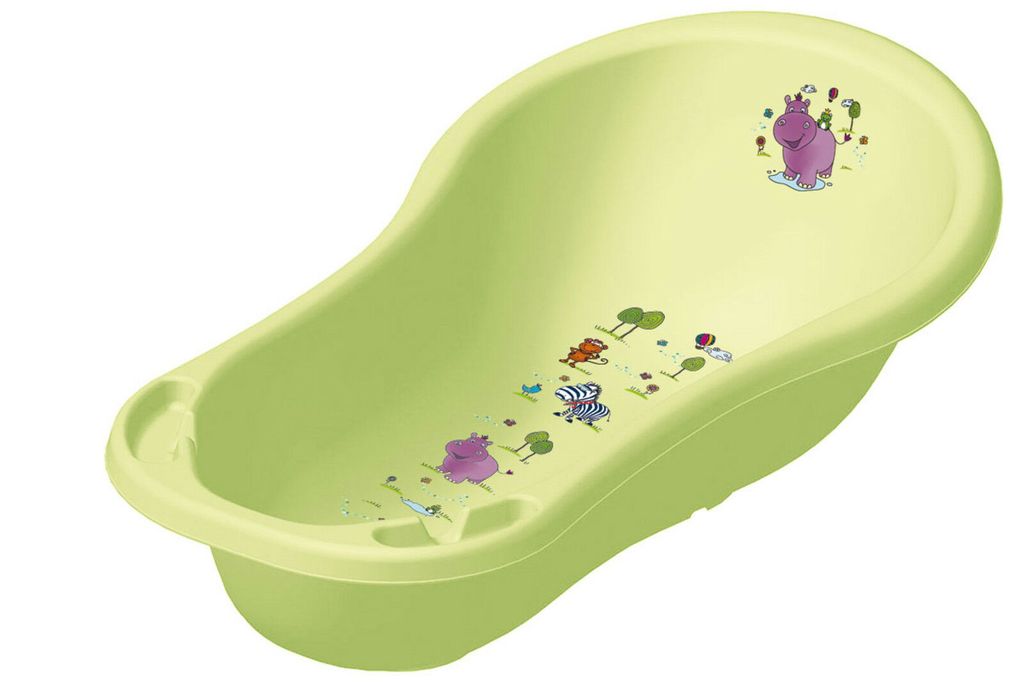 Badewannenständer Babywanne 100 cm Badewanne XXL  Hippo grün Ständer 