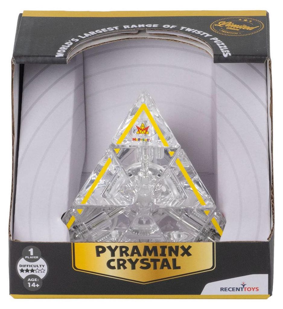 Recent Toys Pyraminx Crystal Gehirntrainer Puzzle Limited Edition Kristall