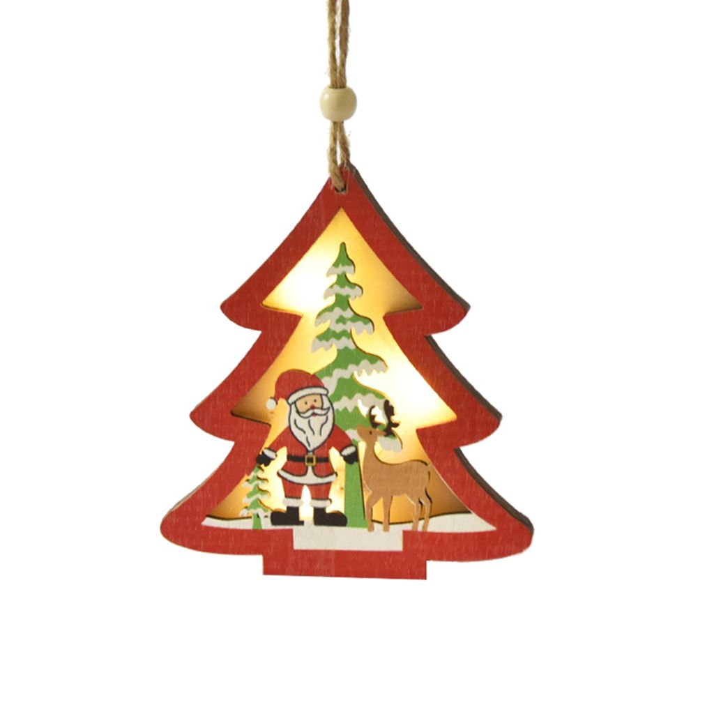 Hanging Ornament Fünf spitze Sternen dekorative Holz Weihnachten für Zuhause-Weihnachtsbaum