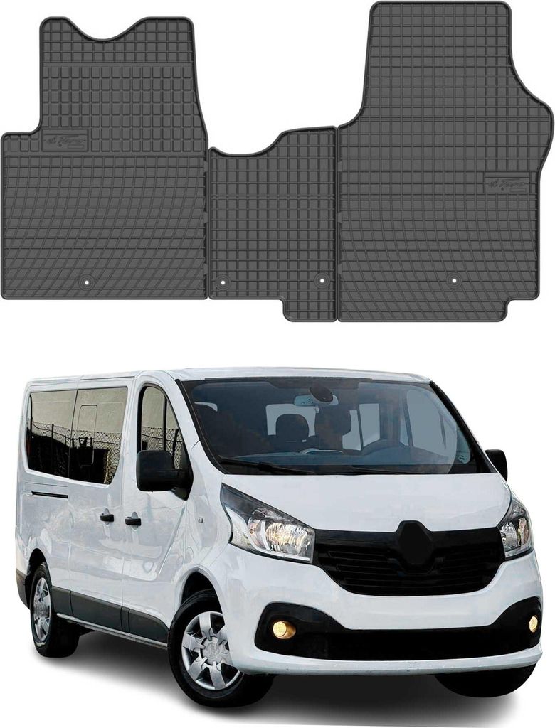 2014-2019 Opel Vivaro Fußmatten TPE Schwarz 3 tlg