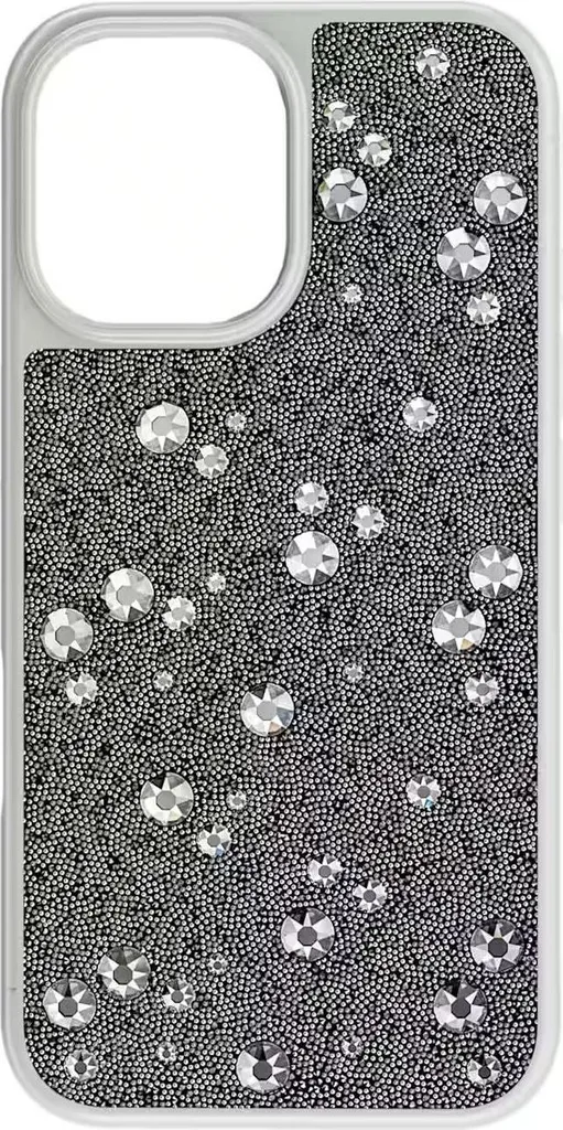 Protection Swarovski iPhone 15 Pro Max Argent pour Soirées et Luxe