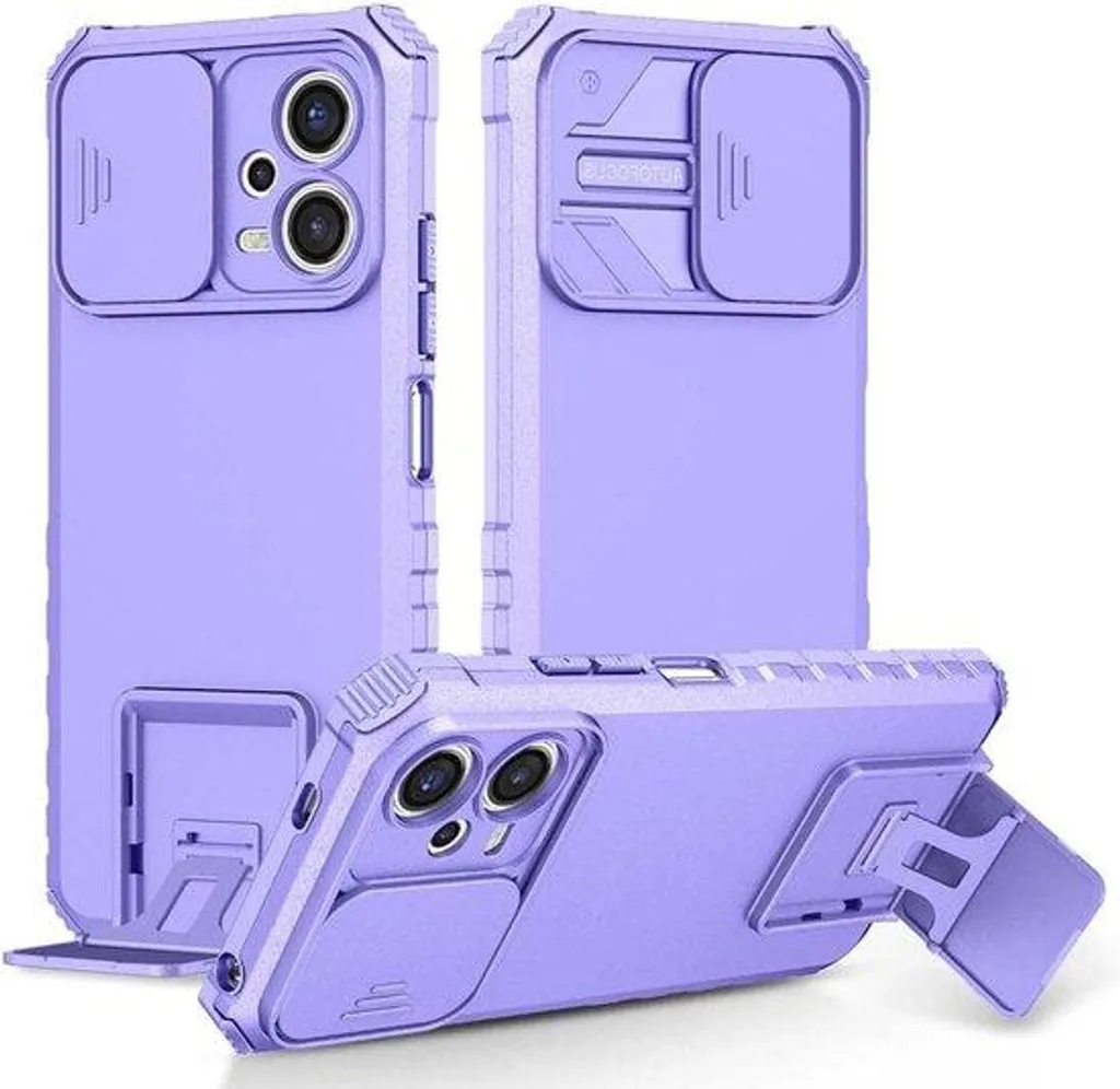 Coque Antichoc Xiaomi Redmi Note 12 5G avec Cache Caméra - Bleue Mate