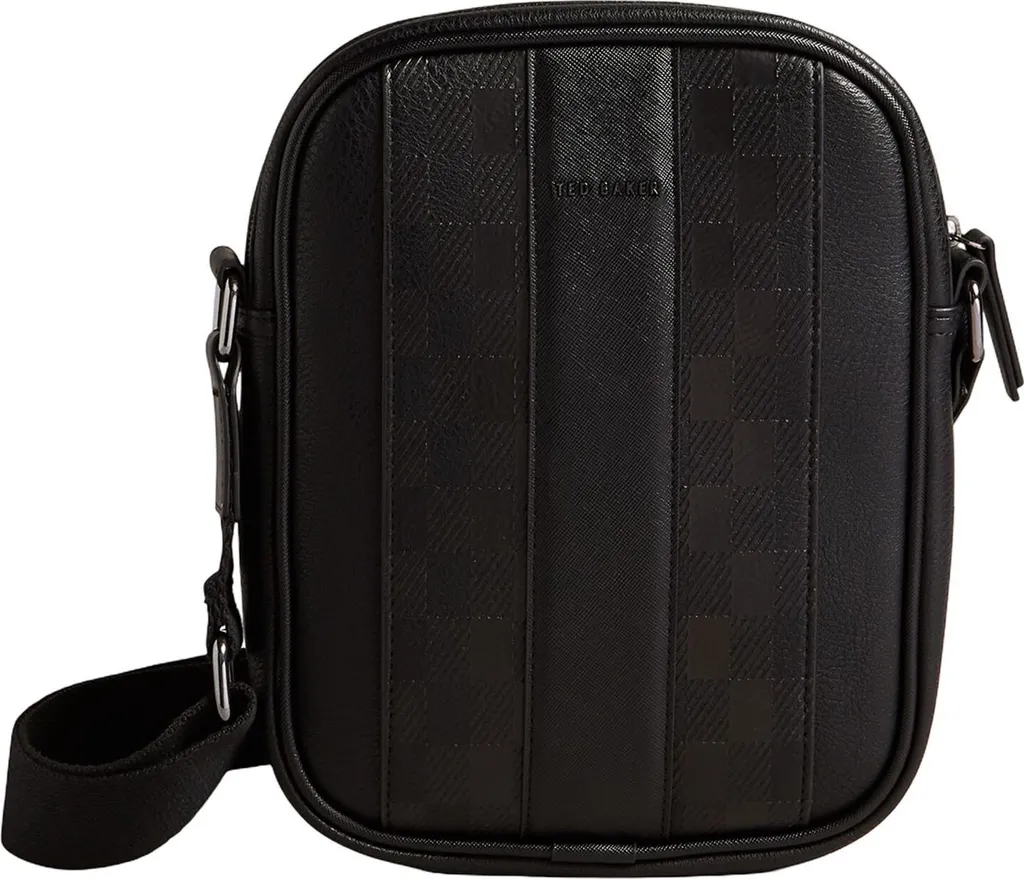 Ted Baker Waydon House Check Sac à Épaule Bandoulière Noir en Polyuréthane
