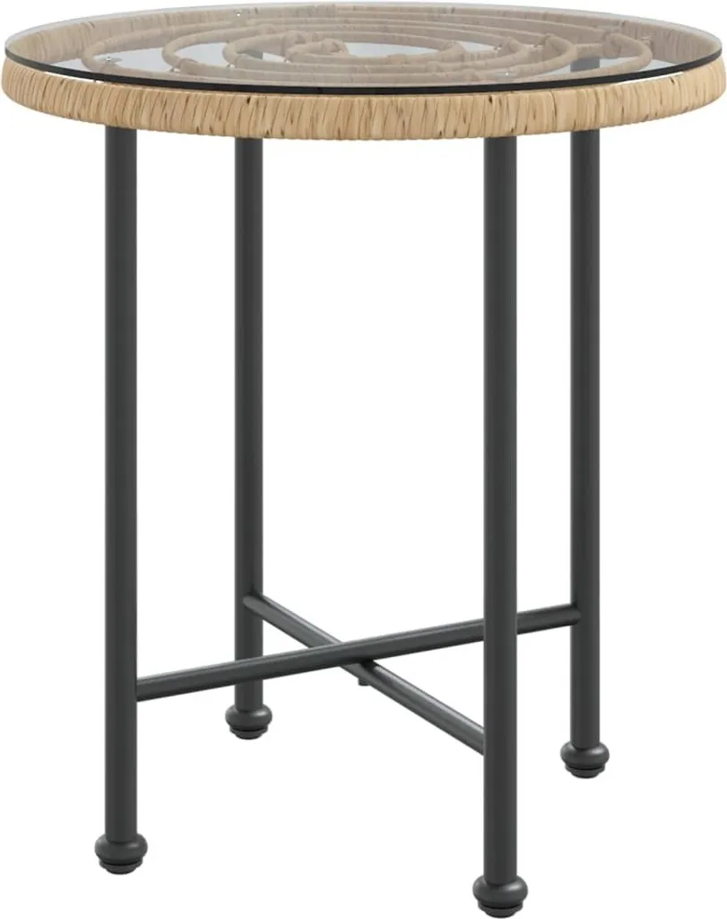 Table de salle à manger compacte Ø50 cm idéale pour petit studio et balcon - 2