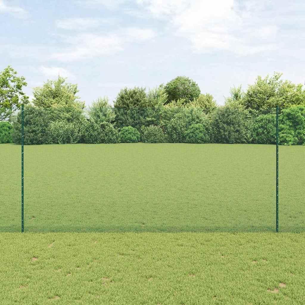 Zaun mit Pfosten Grün
