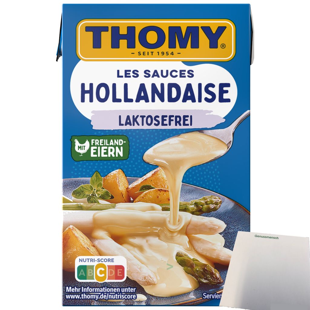 Thomy Les Sauce Hollandaise Lactosefrei (250ml Packung) + usy Block