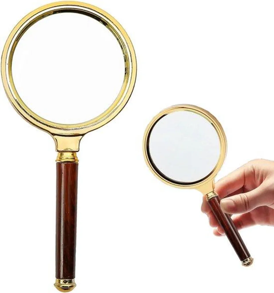 Loupe à main grossissante 10 fois incassable pour livre et bijouterie
