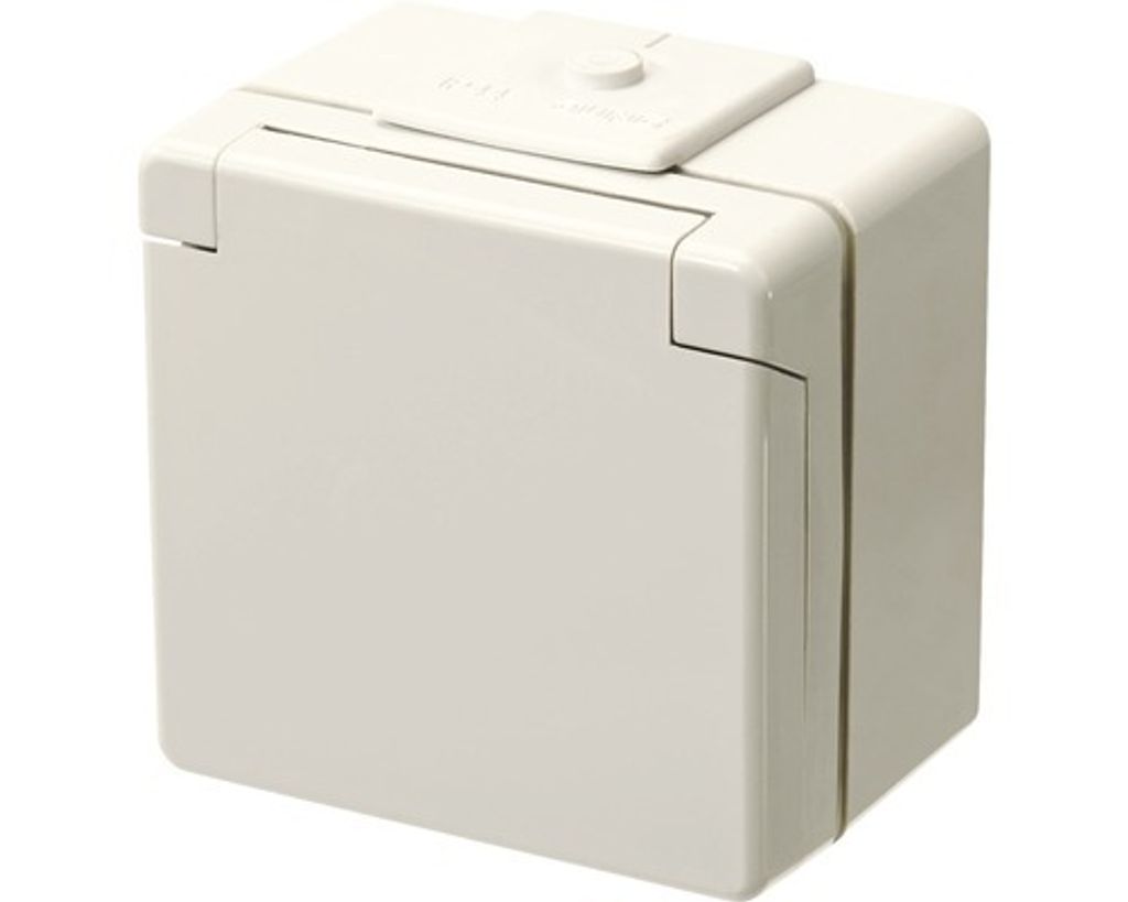 Jung 620 W Feuchtraum Steckdose Aufputz IP44 grau WG600 Produktbild 