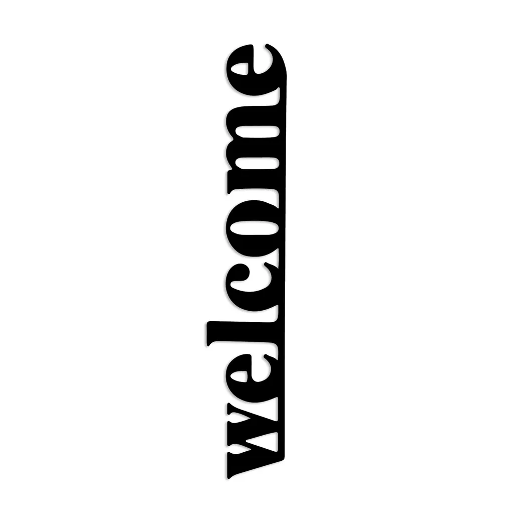 Accessoire Mural Noir en Acier Welcome-5 Wallity Format Vertical Slim - 6