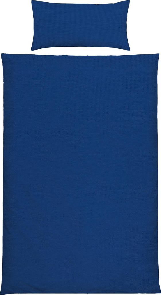 Erwin Müller Bettwäsche Wertingen" marine 1x 135x200 cm + 1x 40x80 cm"