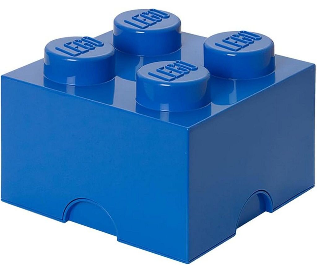 Scatola di stoccaggio LEGO 2x2 blu scuro Immagine del prodotto 