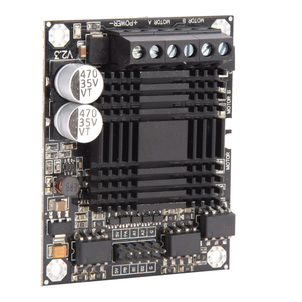 Driver de Moteur CC à 2 Canaux Module de Puissance pour Robotique DIY - 3
