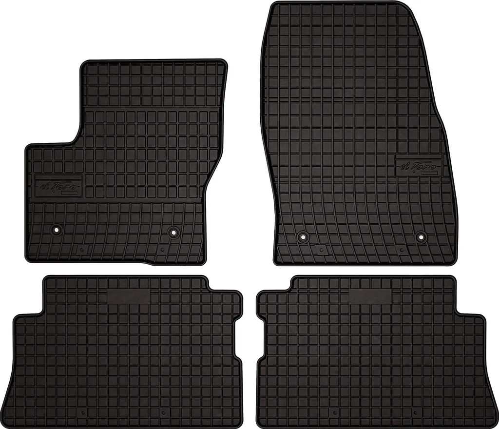 Tappeti in Gomma Ford Escape MK3 2012-2019 - Design Nero Pulito Set 4pz