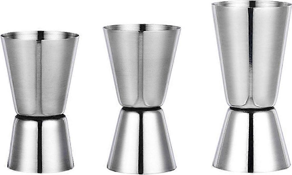 3-teiliges Doppel-Cocktail-Messbecher-Set, Produktbild 