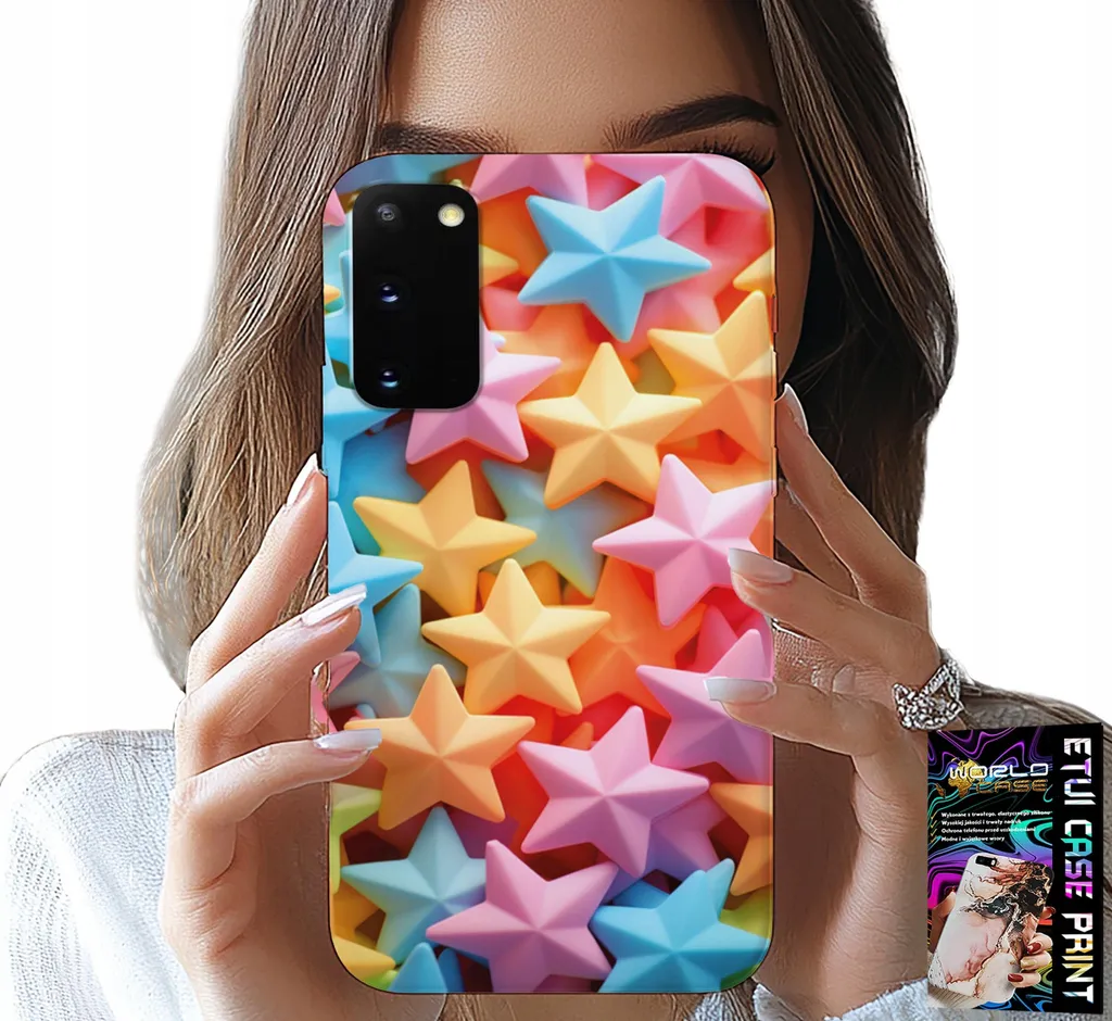 Cover Samsung S20 Stelle Colorate e Vetro Temperato Combo Kit